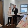 Jona Žvorc na prijemu kod Općinskog načelnika Općine Nedelišće Nikole Novaka